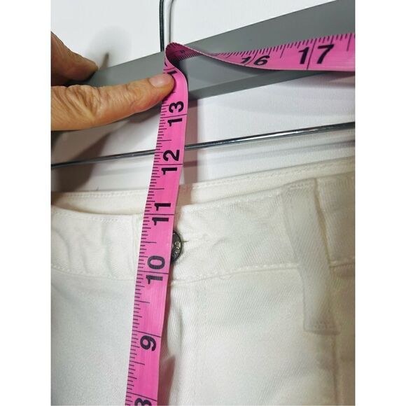 Helmut Lang White Crop Boyfriend Jeans Raw Hem - Picture 8 of 13